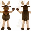Brown Moose Mascot Costume