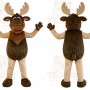 Brown Moose Mascot Costume