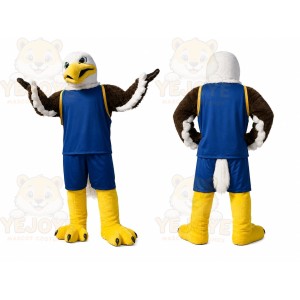 Eagle Blue Jersey Mascot Costume
