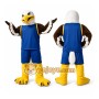 Eagle Blue Jersey Mascot Costume