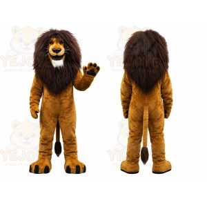 Brown Lion Mascot Costume