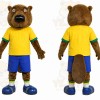 Yellow Shirt Beaver Mascot Costume