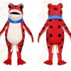 Red Frog Mascot Costume