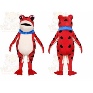 Red Frog Mascot Costume