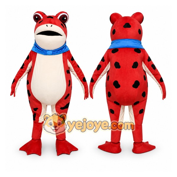 Red Frog Mascot Costume