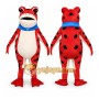 Red Frog Mascot Costume