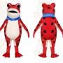 Red Frog Mascot Costume