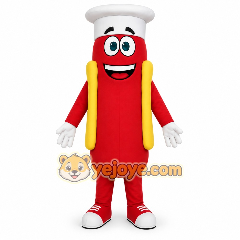 Hot Dog Character Mascot Costume Hot Dog Character Mascot Costume
