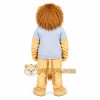 Tan Lion Overalls Mascot Costume