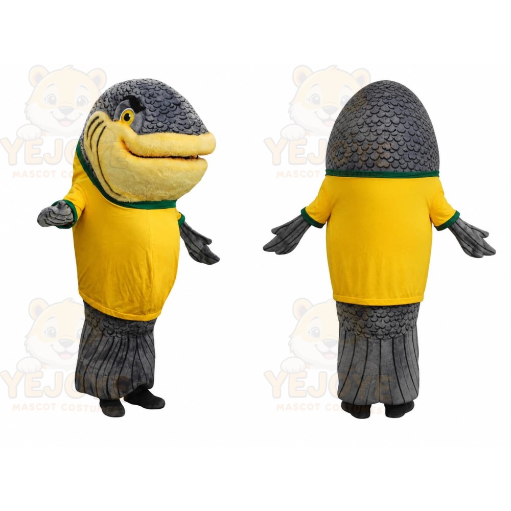 Yellow Fish Mascot Costume