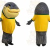 Yellow Fish Mascot Costume