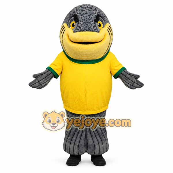 Yellow Fish Mascot Costume