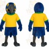 Blue Bird Yellow Shirt Mascot Costume