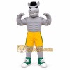 Gray Boxer Horse Mascot Costume