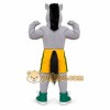 Gray Boxer Horse Mascot Costume