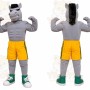 Gray Boxer Horse Mascot Costume