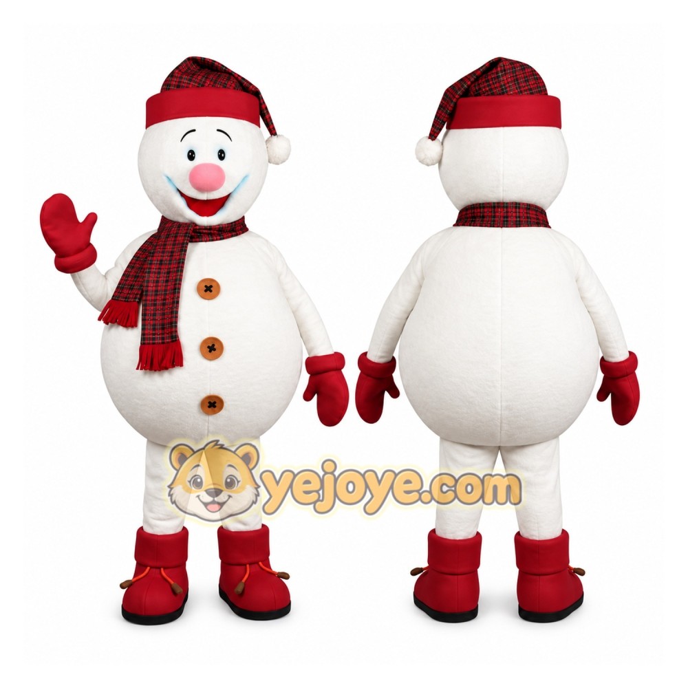 Classic Snowman Mascot Costume Classic Snowman Mascot Costume