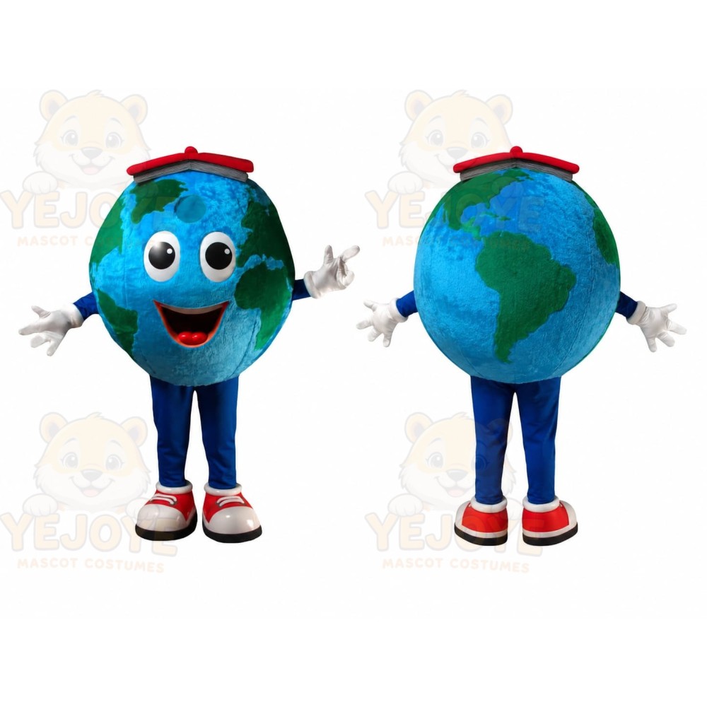 Earth Globe Mascot Costume