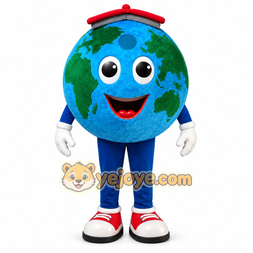 Earth Globe Mascot Costume Earth Globe Mascot Costume