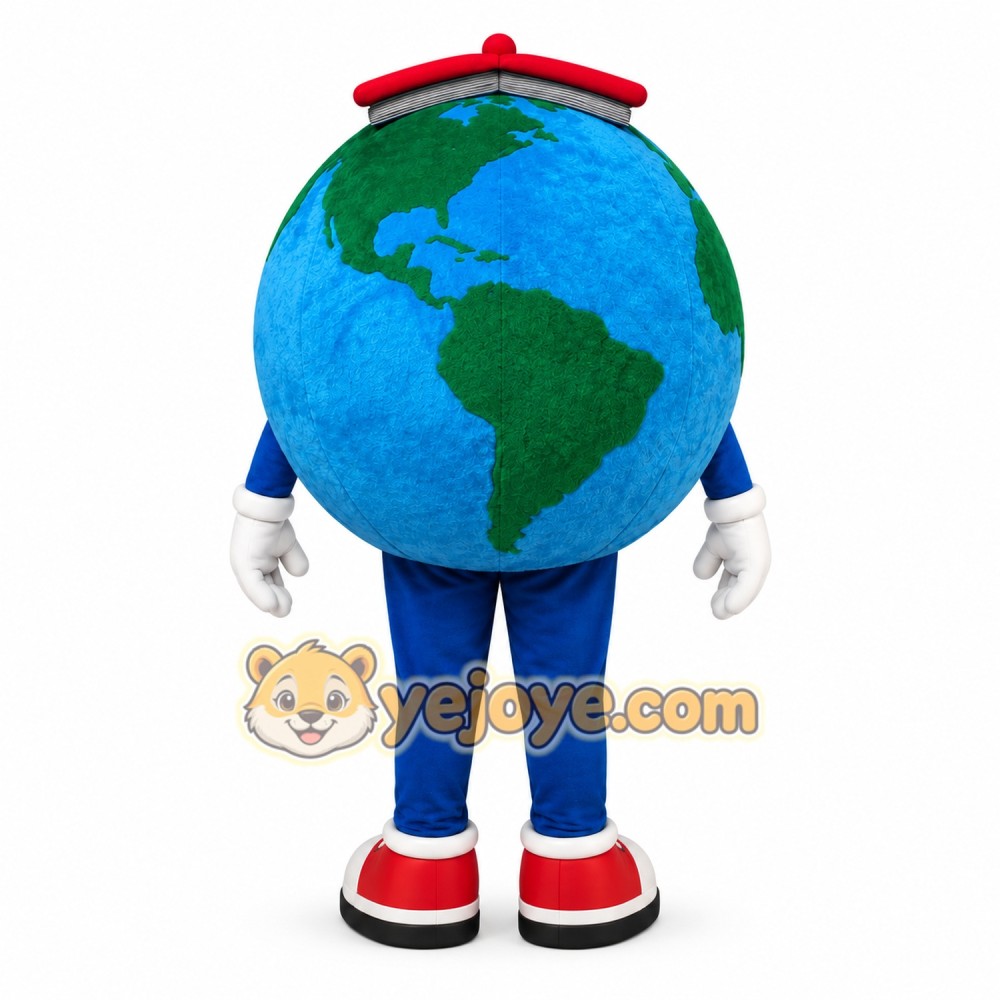 Earth Globe Mascot Costume Earth Globe Mascot Costume