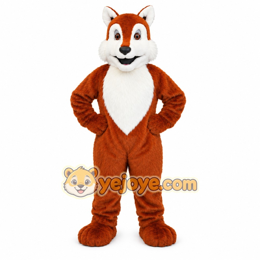 Orange Fox Mascot Costume Orange Fox Mascot Costume