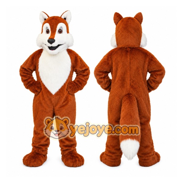 Orange Fox Mascot Costume