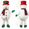 Snowman Green Hat Mascot Costume