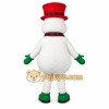 Snowman Green Hat Mascot Costume