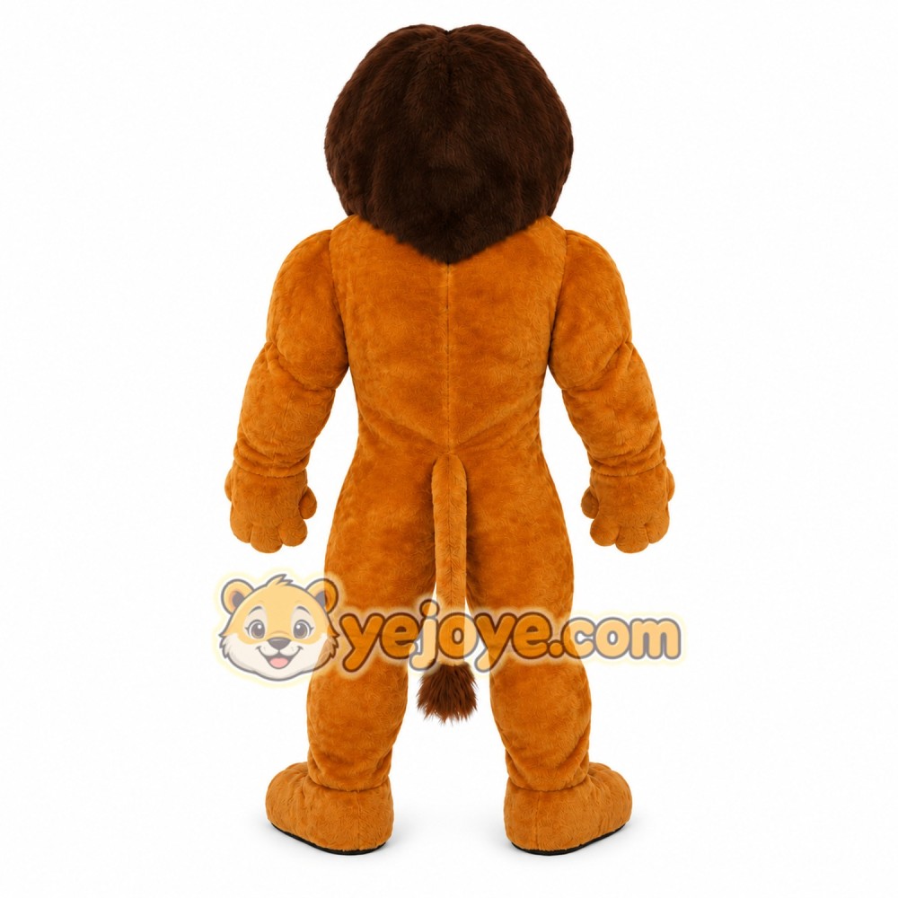 Brown Lion Mascot Costume