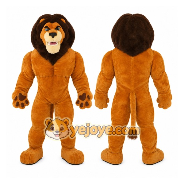 Brown Lion Mascot Costume