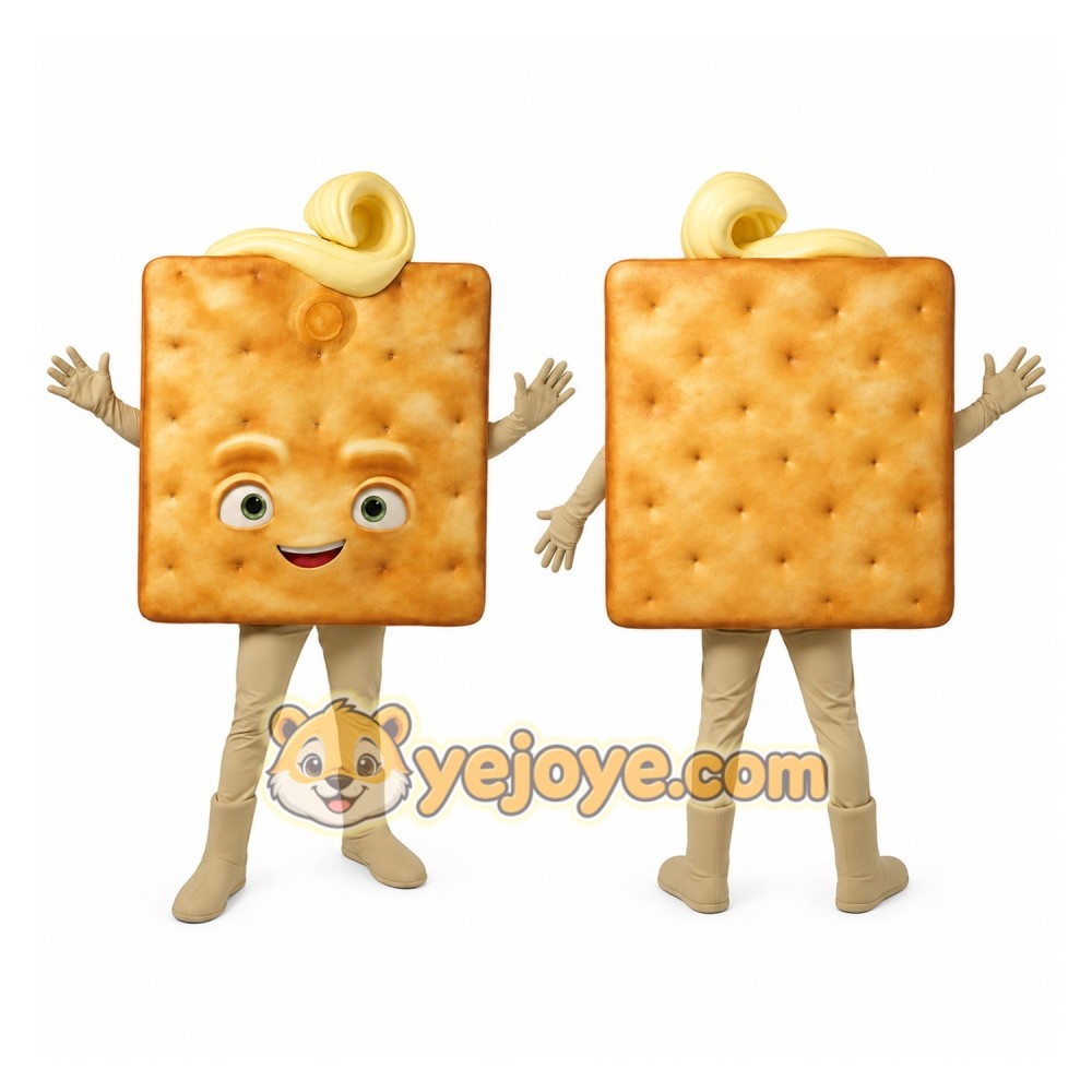 Cracker Character Mascot Costume Cracker Character Mascot Costume
