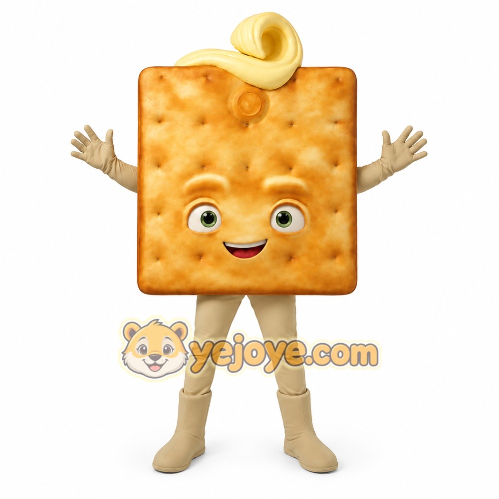 Cracker Character Mascot Costume Cracker Character Mascot Costume