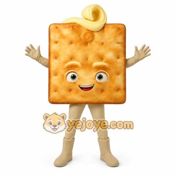 Cracker Character Mascot Costume Cracker Character Mascot Costume