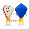 Blue Diamond Mascot Costume Blue Diamond Mascot Costume