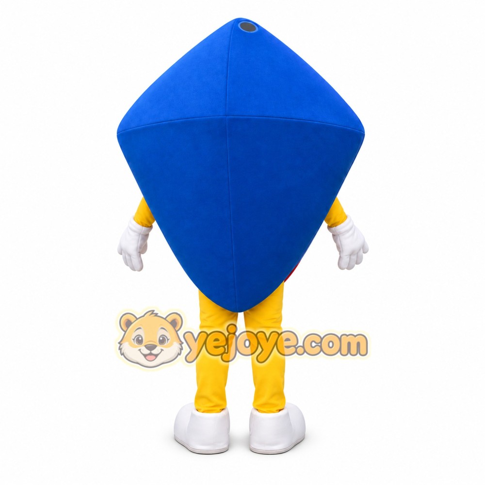 Blue Diamond Mascot Costume Blue Diamond Mascot Costume