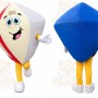 Blue Diamond Mascot Costume