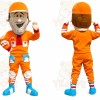 Orange Sports Driver Mascot Costume