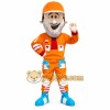 Orange Sports Driver Mascot Costume Orange Sports Driver Mascot Costume