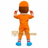 Orange Sports Driver Mascot Costume Orange Sports Driver Mascot Costume