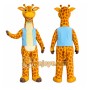 Giraffe Blue Shirt Mascot Costume
