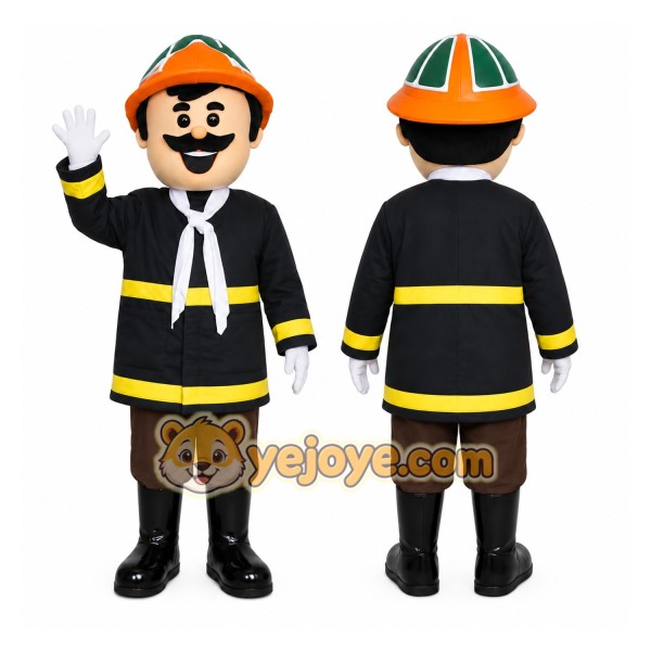 Firefighter Character Mascot Costume