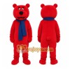 Red Bear Scarf Mascot Costume Red Bear Scarf Mascot Costume