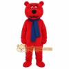 Red Bear Scarf Mascot Costume Red Bear Scarf Mascot Costume