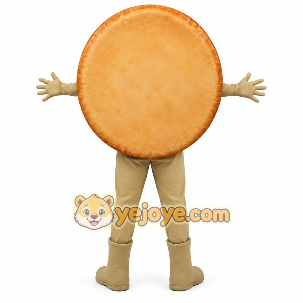 Round Cookie Mascot Costume Round Cookie Mascot Costume