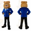 Blue Jacket Bulldog Mascot Costume