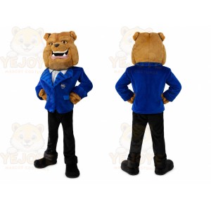 Blue Jacket Bulldog Mascot Costume