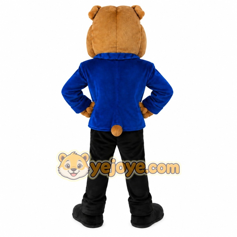 Blue Jacket Bulldog Mascot Costume