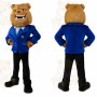 Blue Jacket Bulldog Mascot Costume