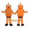 Orange Robot Mascot Costume