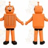 Orange Robot Mascot Costume